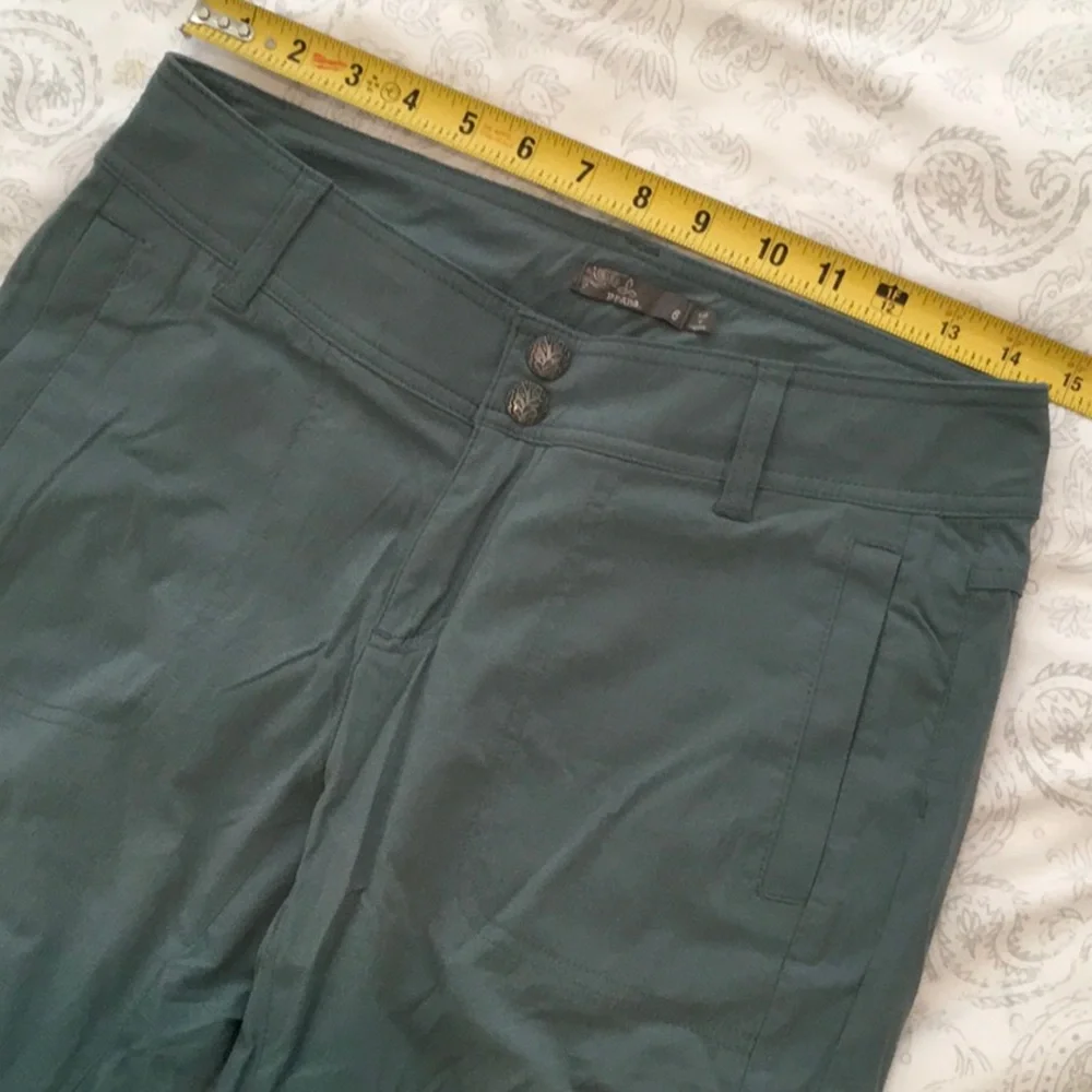 Prana Ravenna Knickers NWOT - dark teal green - size 6 - Picture 7 of 12